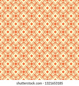 Vintage seamless pattern design illustration