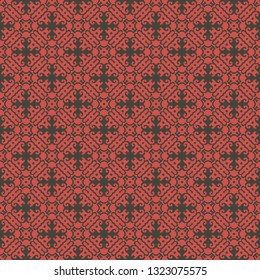 Vintage seamless pattern design illustration
