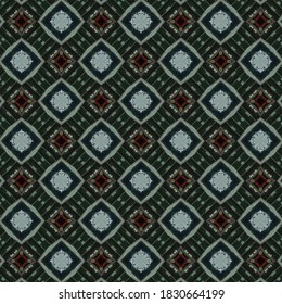 Vintage seamless pattern design illustration