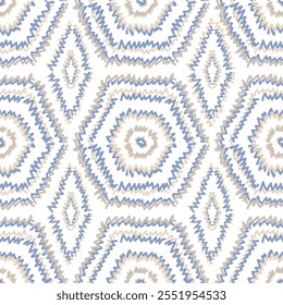 Vintage diseño de patrón sin fisuras . Ornamento tradicional del azulejo Patrón sin fisuras. Fondo geométrico Auténtica en repetición. Patrón de bordado sobre fondo blanco.