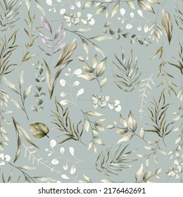 vintage seamless pattern with elegant hand drawing floral