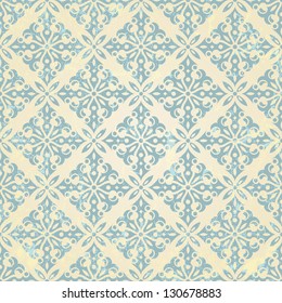 Vintage seamless pattern. EPS 10 vector illustration.