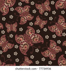 Vintage seamless pattern. EPS-8.