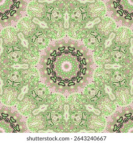 Vintage seamless pattern ethnic design. Bathroom tile ornament repeat square motif. Portuguese craft backdrop. Creative texture ethnic seamless pattern. Kaleidoscope symmetric wrapping paper.