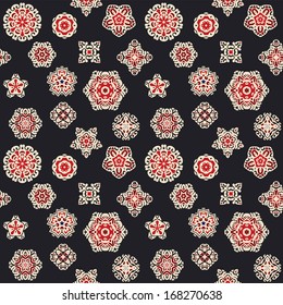 Vintage seamless pattern flower background