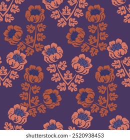 Vintage seamless pattern with garden beige roses with stems, thorns and spikes, on light background. Rose blossoms with leaves, hand-drawn sketch background, perfect for romantic events