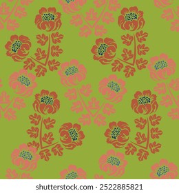 Vintage seamless pattern with garden beige roses with stems, thorns and spikes, on light background. Rose blossoms with leaves, hand-drawn sketch background, perfect for romantic events