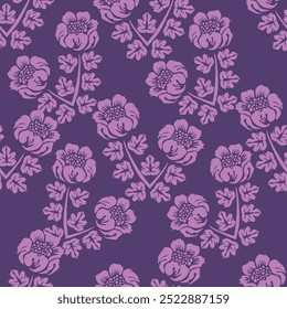 Vintage seamless pattern with garden beige roses with stems, thorns and spikes, on light background. Rose blossoms with leaves, hand-drawn sketch background, perfect for romantic events