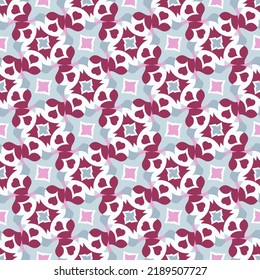 Vintage seamless pattern in gentle colors. Overlapping art forms, stripes, polygons, segments are grouped and arranged in a certain order. Vector. 