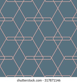 Vintage seamless pattern. Geometric minimalistic backdrop. Can be used as background, wrapping, fabric print.