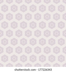 Vintage seamless pattern. Geometric stylish texture. Repeating tiles. Hexagons 