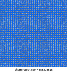 Vintage seamless pattern with gold gradient. Elegant golden invitation card with vector floral decor of gold ornament and blue background.