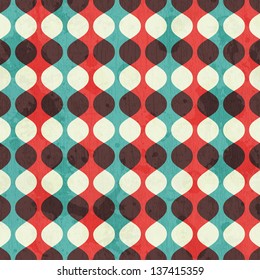 vintage seamless pattern with grunge effect