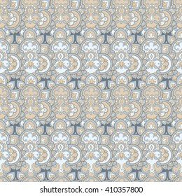 vintage seamless pattern. Indian style vector ornament