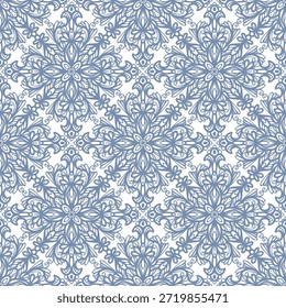 vintage padrão sem emenda inspirado em motivos florais art nouveau, apresentando elegante botânico com linhas ornamentadas e simetria, perfeito para têxtil, papel de parede, embalagem, tecido e design de papelaria