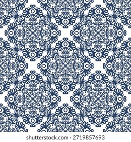 vintage padrão sem emenda inspirado em motivos florais art nouveau, apresentando elegante botânico com linhas ornamentadas e simetria, perfeito para têxtil, papel de parede, embalagem, tecido e design de papelaria