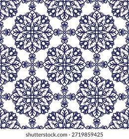 vintage padrão sem emenda inspirado em motivos florais art nouveau, apresentando elegante botânico com linhas ornamentadas e simetria, perfeito para têxtil, papel de parede, embalagem, tecido e design de papelaria
