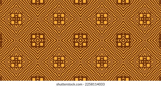 Vintage seamless pattern of lines and shapes, lines and shapes background, editable pattern