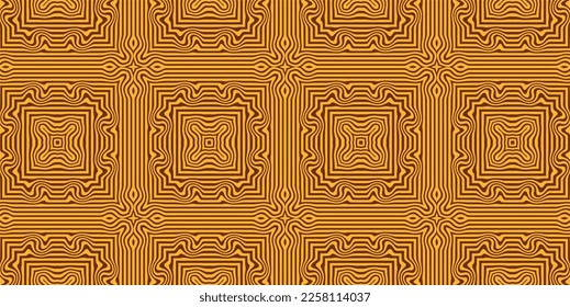 Vintage seamless pattern of lines and shapes, lines and shapes background, editable pattern