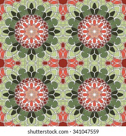 Vintage seamless pattern Mandala.