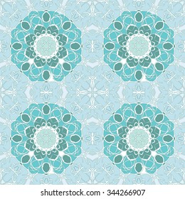 Vintage seamless pattern. Mandala.