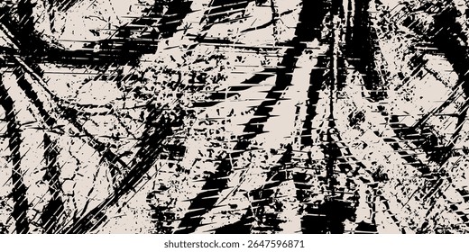 Vintage seamless pattern. Modern monochrome print design. Vector illustration