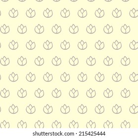 Vintage seamless pattern. Nature theme.