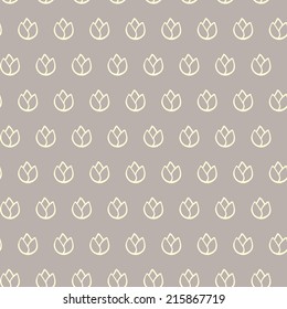 Vintage seamless pattern. Nature theme.