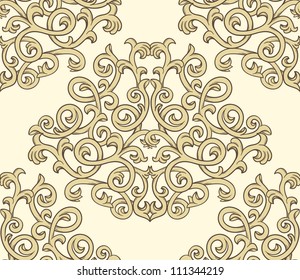 vintage seamless pattern on light background