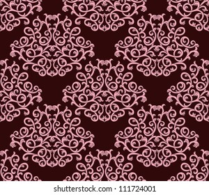 vintage seamless pattern on light background