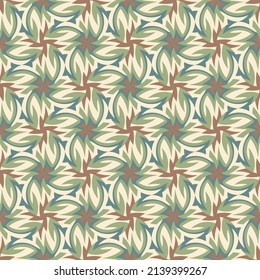 Vintage seamless pattern. Overlapping art forms, stripes, polygons, segments are grouped and arranged in a certain order. Vector. 