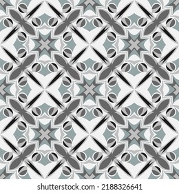 Vintage seamless pattern. Overlapping art forms, stripes, polygons, segments are grouped and arranged in a certain order. Vector. 
