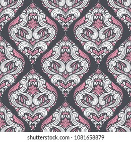 Vintage seamless pattern. Paisley elements. Ornament. Traditional, Ethnic, Turkish, Indian motifs. Great for fabric and textile, wallpaper, packaging or any desired idea.