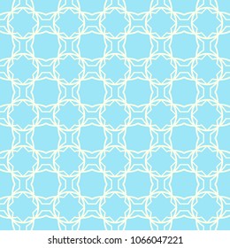 Vintage seamless pattern in pale blue tones