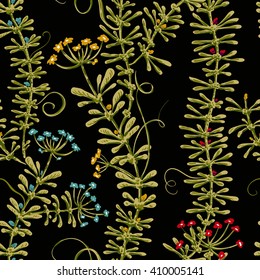 Vintage seamless pattern in provence style