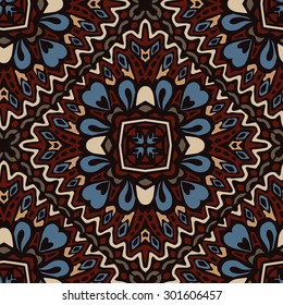 vintage seamless pattern rapport damask floral.  old russian flourish design style