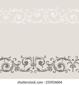 Vintage seamless pattern with retro ornament