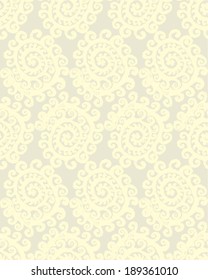 Vintage seamless pattern. Spiral. 