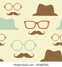 vintage seamless pattern. vector illustration