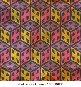 Vintage seamless pattern. Vector illustration.