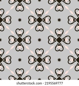 Vintage seamless pattern. Vector illustration for print, fabric, cover, packaging, interior decor, blog decoration and other your projects.
