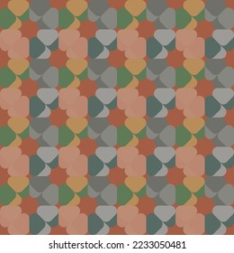 Vintage seamless pattern, vector illustration.