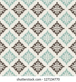 Vintage Seamless Pattern With Victorian Motif