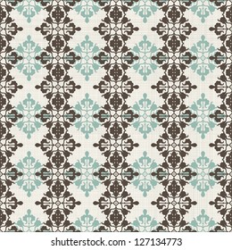 vintage seamless pattern with Victorian motif