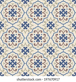 Vintage Seamless Pattern With Victorian Motives, TILE