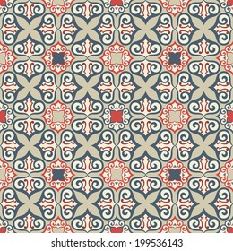 Vintage Seamless Pattern With Victorian Motives, TILE 