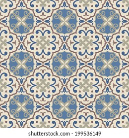 Vintage Seamless Pattern With Victorian Motives, TILE 