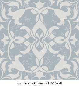 Vintage Seamless Pattern With Victorian Motives, TILE 