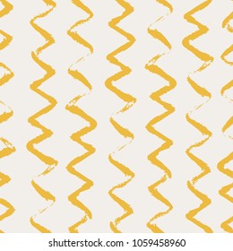 Vintage seamless pattern with waves. Vector illustration in retro style. Print for wallpaper, wrapping paper, surface design