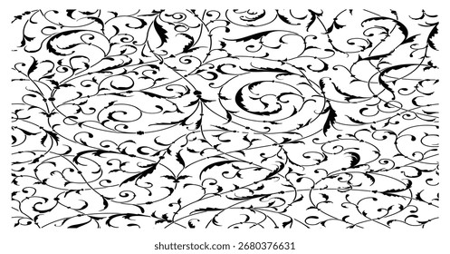 Patrón sin fisuras de Antiguas de plantas de tejido. Elementos de diseño florales, patrón de Vector floral sin fisuras, Ilustración vectorial.